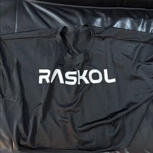 RASKOL Batwing Black Mesh Jersey Crop Top